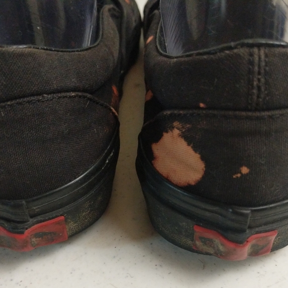 Vans Mens 9 Distressed Slip-On Bleached Distroyed Shoes Women's 10.5 - Picture 8 of 14